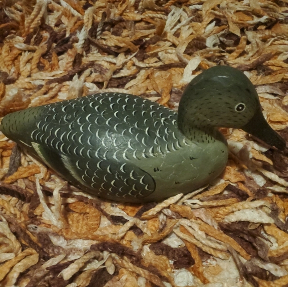 Hand Carved Wooden Duck